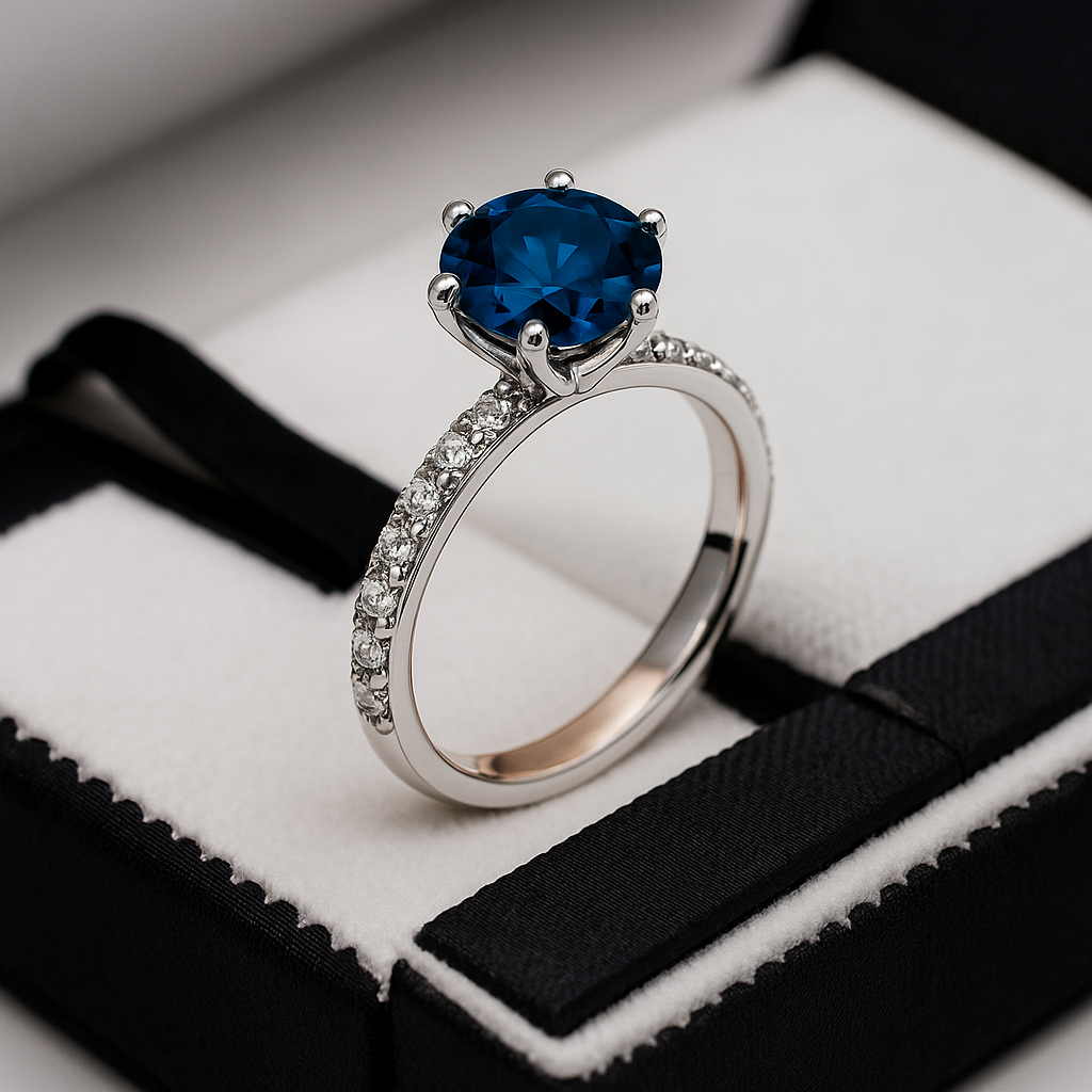 Zircon Blue Ring