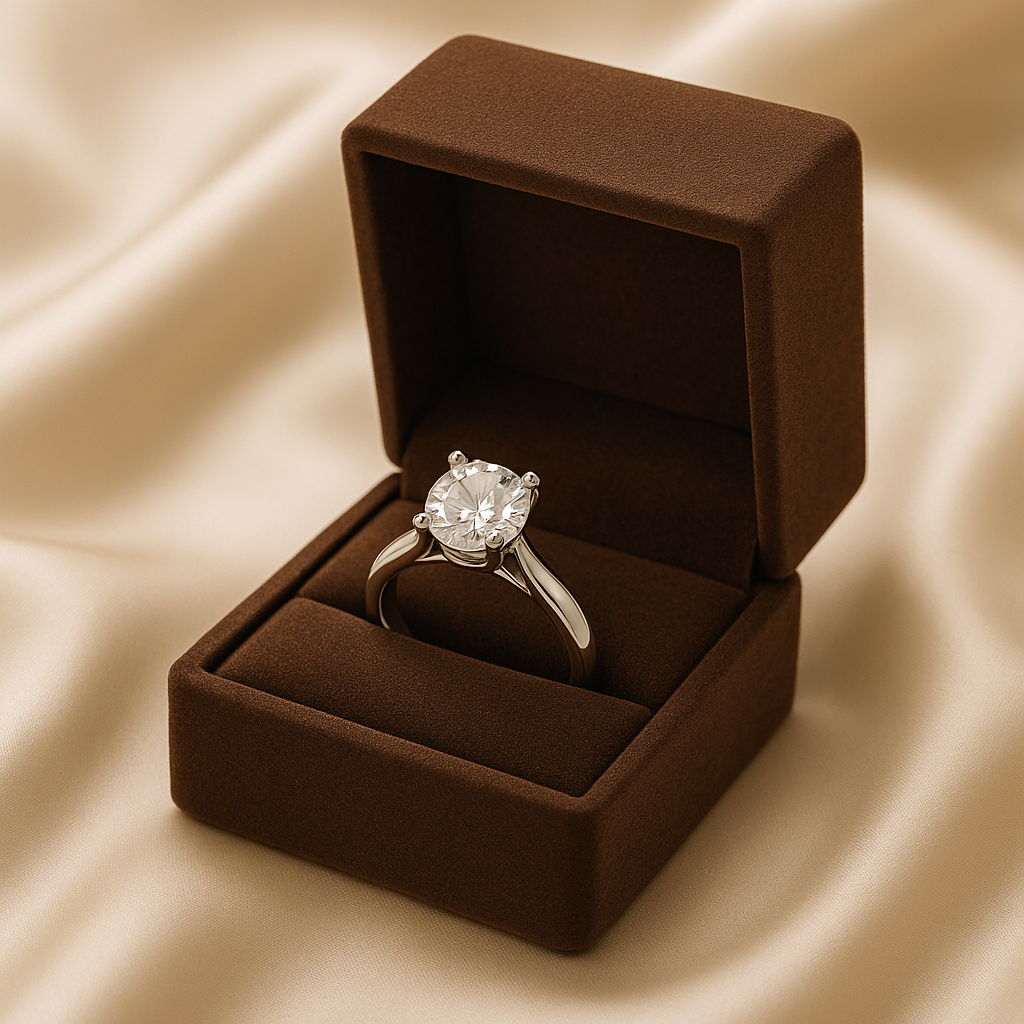 White Crystal Ring