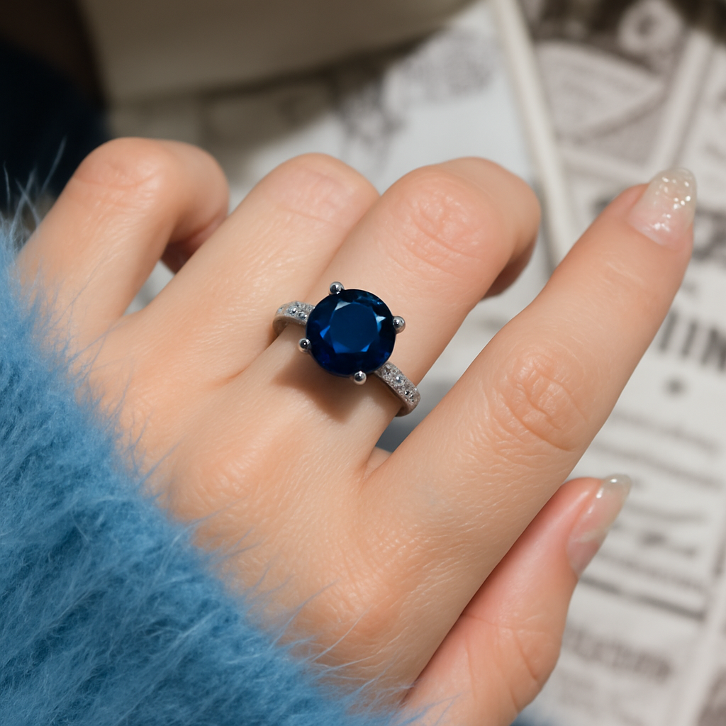 Zircon Blue Ring
